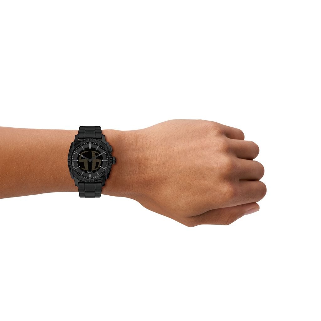 Đồng hồ Fossil Big Tic Machine Nam dây Thép không rỉ màu Đen mặt màu Negative Display 41 MM FS6156 - Digital Watch