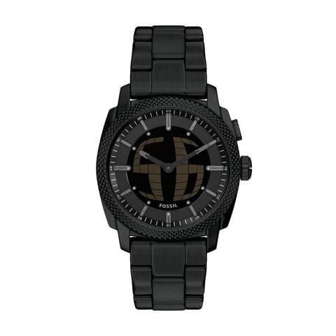 Đồng hồ Fossil Big Tic Machine Nam dây Thép không rỉ màu Đen mặt màu Negative Display 41 MM FS6156 - Digital Watch