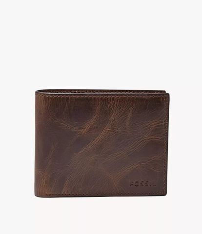Ví da nam Fossil DERRICK ML3681201 - màu nâu