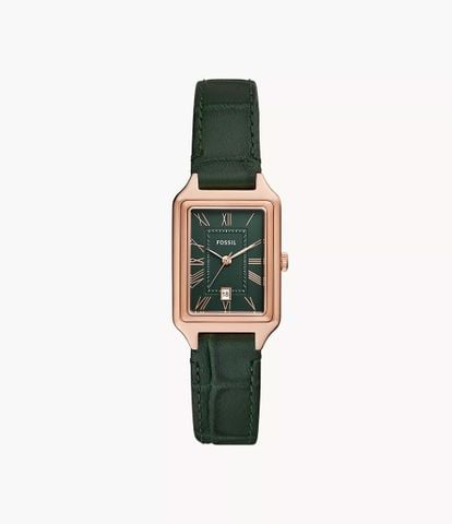 Đồng hồ Nữ Raquel Dây Da 23 MM, mặt màu Xanh lá, ES5366