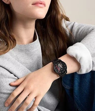 Đồng hồ Nam Automatic Marvel x Fossil Limited-Edition Spider Man Thép không gỉ Mặt Đen 42mm LE1247SET