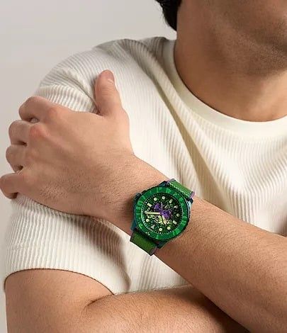 Đồng hồ Nam Automatic Marvel x Fossil Limited-Edition Incredible Hulk Dây Nylon Mặt nhiều màu 45mm LE1246SET
