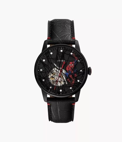 Đồng hồ Nam Automatic Marvel x Fossil Limited-Edition Spider Man Thép không gỉ Mặt Đen 42mm LE1247SET