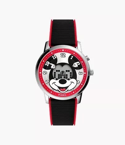 Đồng hồ Unisex Disney x Fossil Mickey Mouse Big Tic Dây Silicone Mặt Đa Màu 42mm LE1232