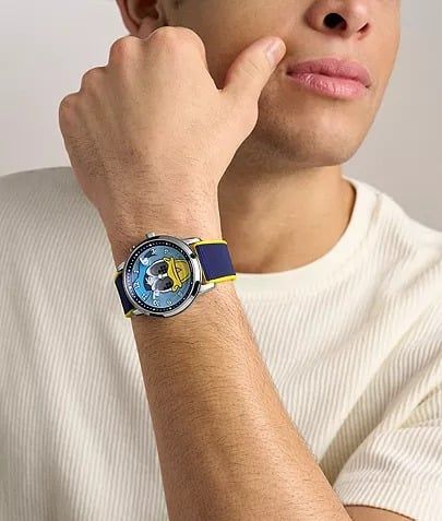 Đồng hồ Unisex Disney x Fossil Donald Duck Big Tic Dây Silicone Mặt Đa Màu 42mm LE1233