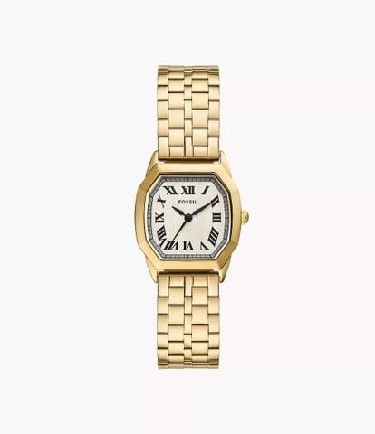 Đồng hồ nữ Fossil HARLOW ES5361 - Mặt vuông dây thép không gỉ, mặt 27MM
