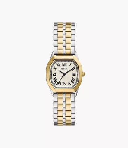Đồng hồ nữ Fossil HARLOW Octagon Mặt vuông dây thép không gỉ, mặt 27mm ES5362