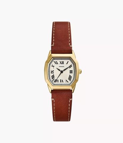 Đồng hồ nữ Fossil HARLOW ES5364 - Mặt vuông dây da mặt 27MM OCTAGON