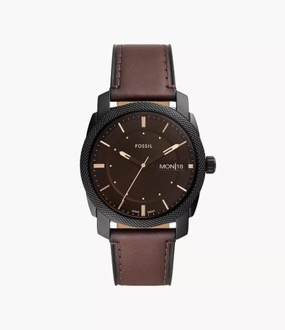 Đồng hồ nam Fossil Machine dây da, mặt 42 MM, màu nâu, FS5901