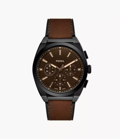 Đồng hồ nam Fossil EVERETT dây da mặt 44MM FS6108