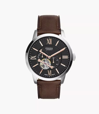 Đồng hồ cơ nam Fossil Townsman Automatic, dây da, mặt 45 MM, màu nâu, ME3061