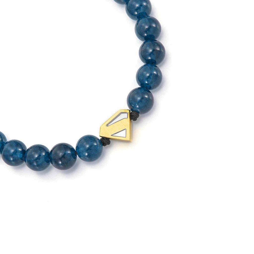 Vòng tay Nam Fossil x Superman dây kim loại màu xanh navy JFC04891998