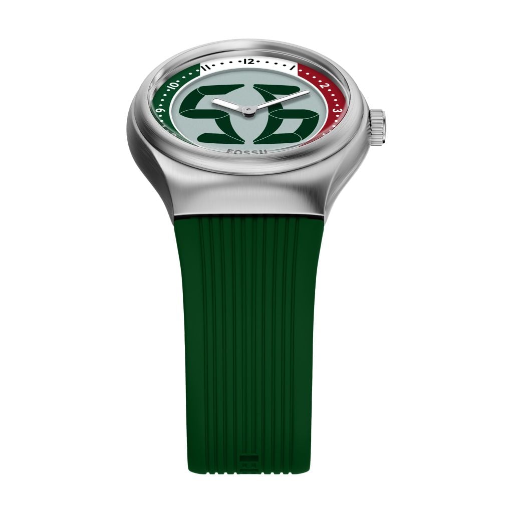 Đồng hồ Fossil Big Tic Flags Nam dây silicone màu xanh lá LE1236 - Digital Watch