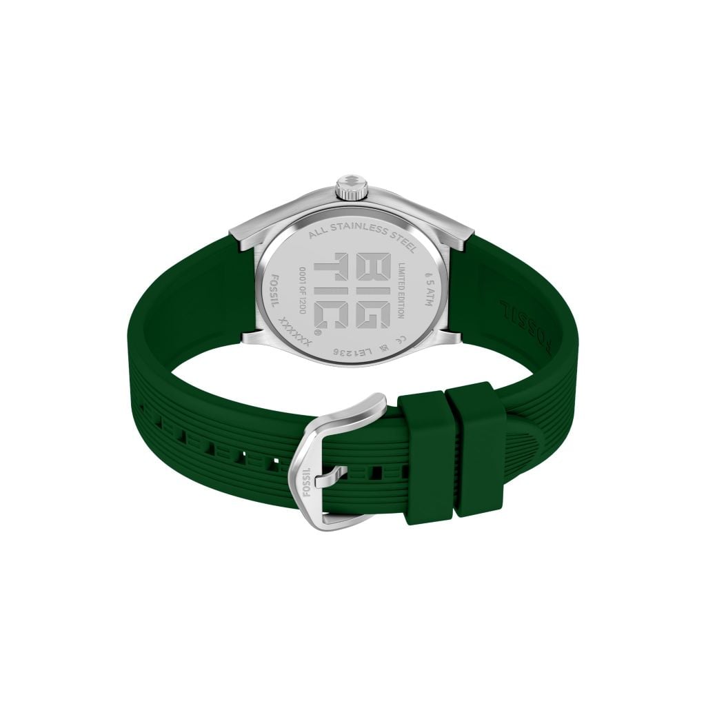 Đồng hồ Fossil Big Tic Flags Nam dây silicone màu xanh lá LE1236 - Digital Watch