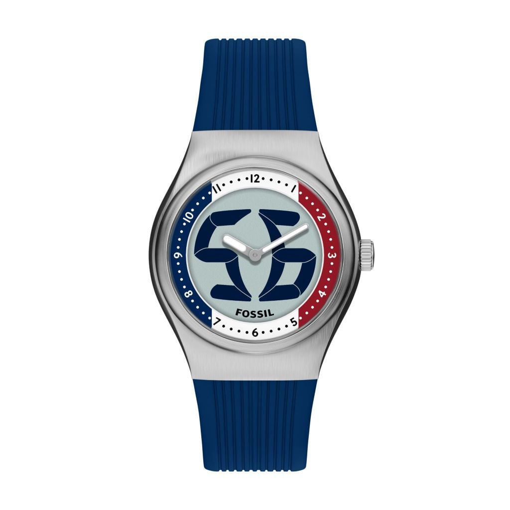 Đồng hồ Fossil Big Tic Flags Nam dây silicone màu xanh dương LE1237 - Digital Watch