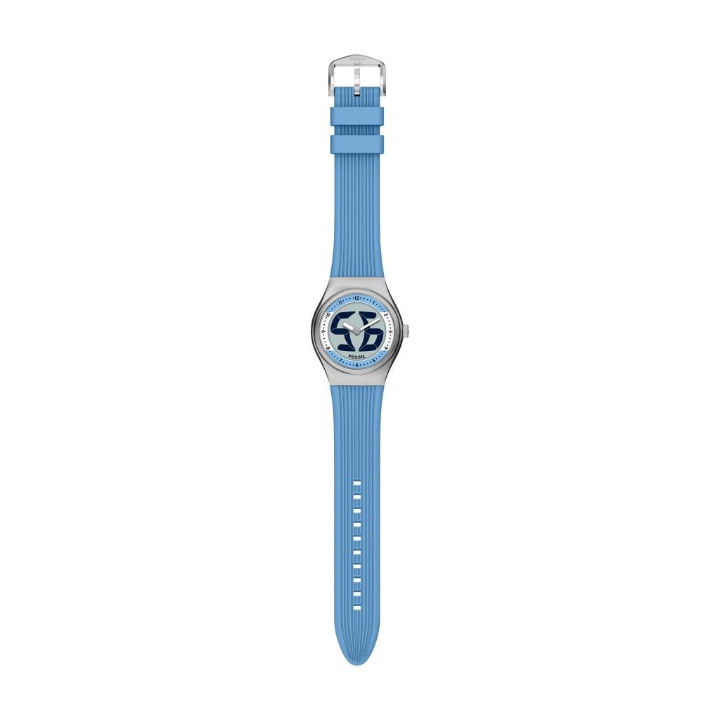 Đồng hồ Fossil Big Tic Flags Nam dây silicone màu xanh dương LE1240 - Digital Watch