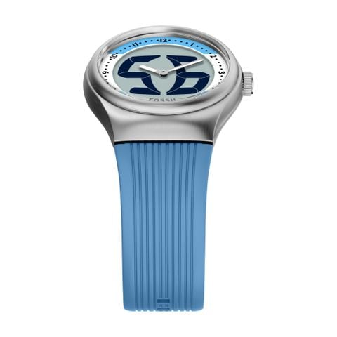 Đồng hồ Fossil Big Tic Flags Nam dây silicone màu xanh dương LE1240
