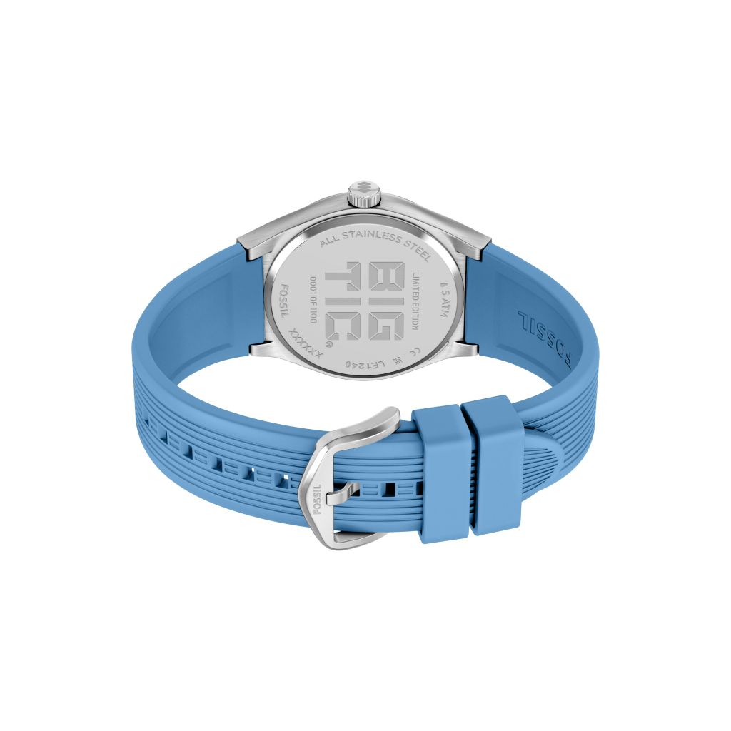 Đồng hồ Fossil Big Tic Flags Nam dây silicone màu xanh dương LE1240 - Digital Watch