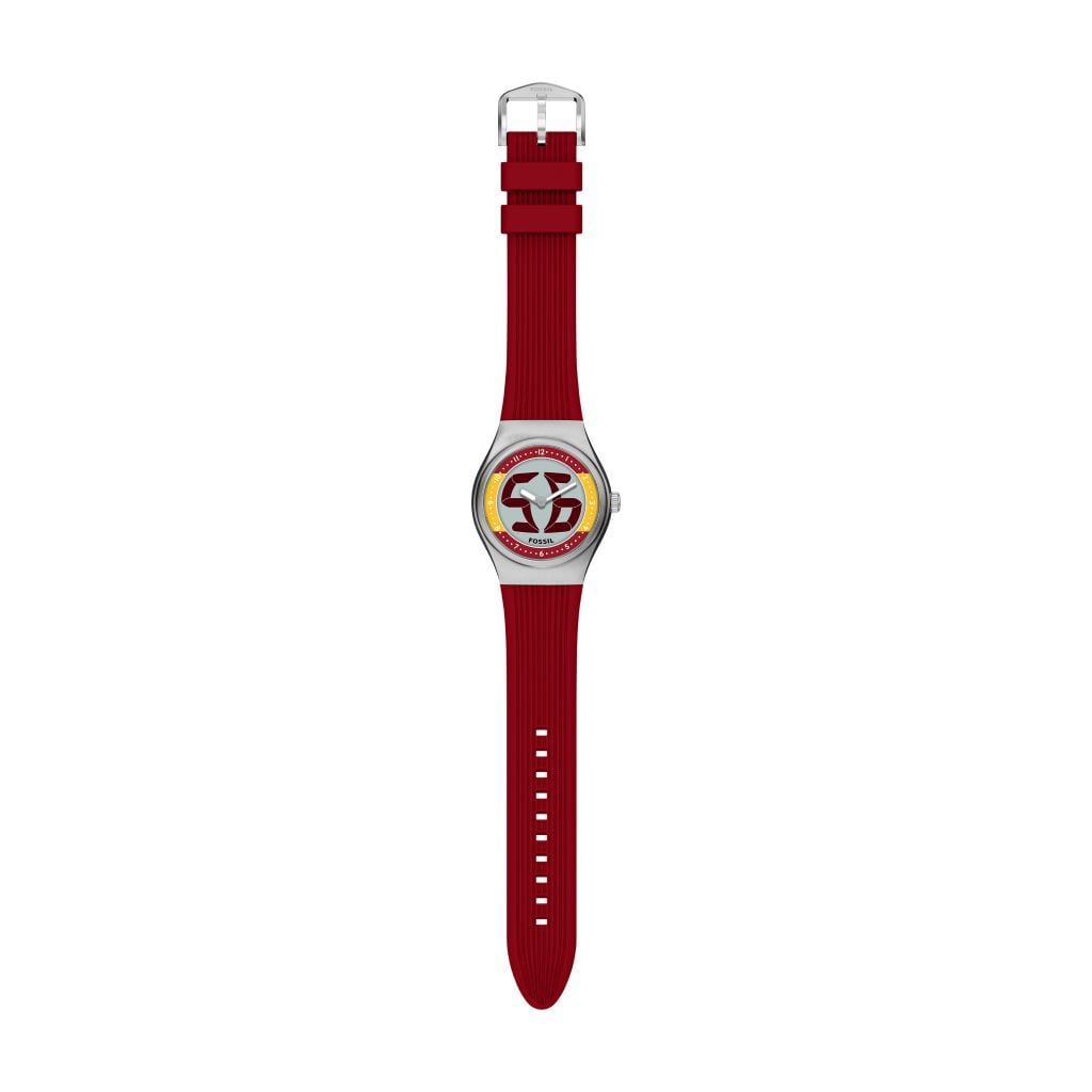 Đồng hồ Fossil Big Tic Flags Nam dây silicone màu đỏ LE1242 - Digital Watch