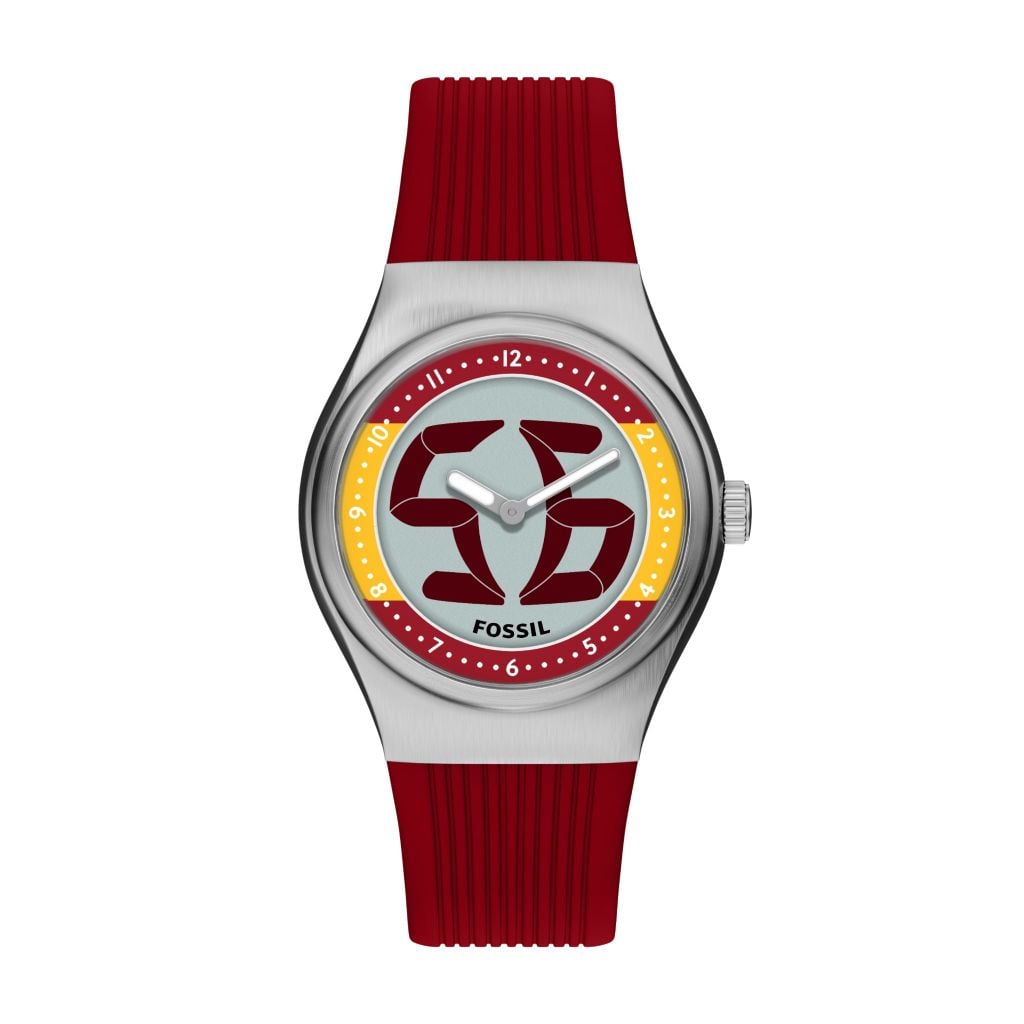 Đồng hồ Fossil Big Tic Flags Nam dây silicone màu đỏ LE1242 - Digital Watch