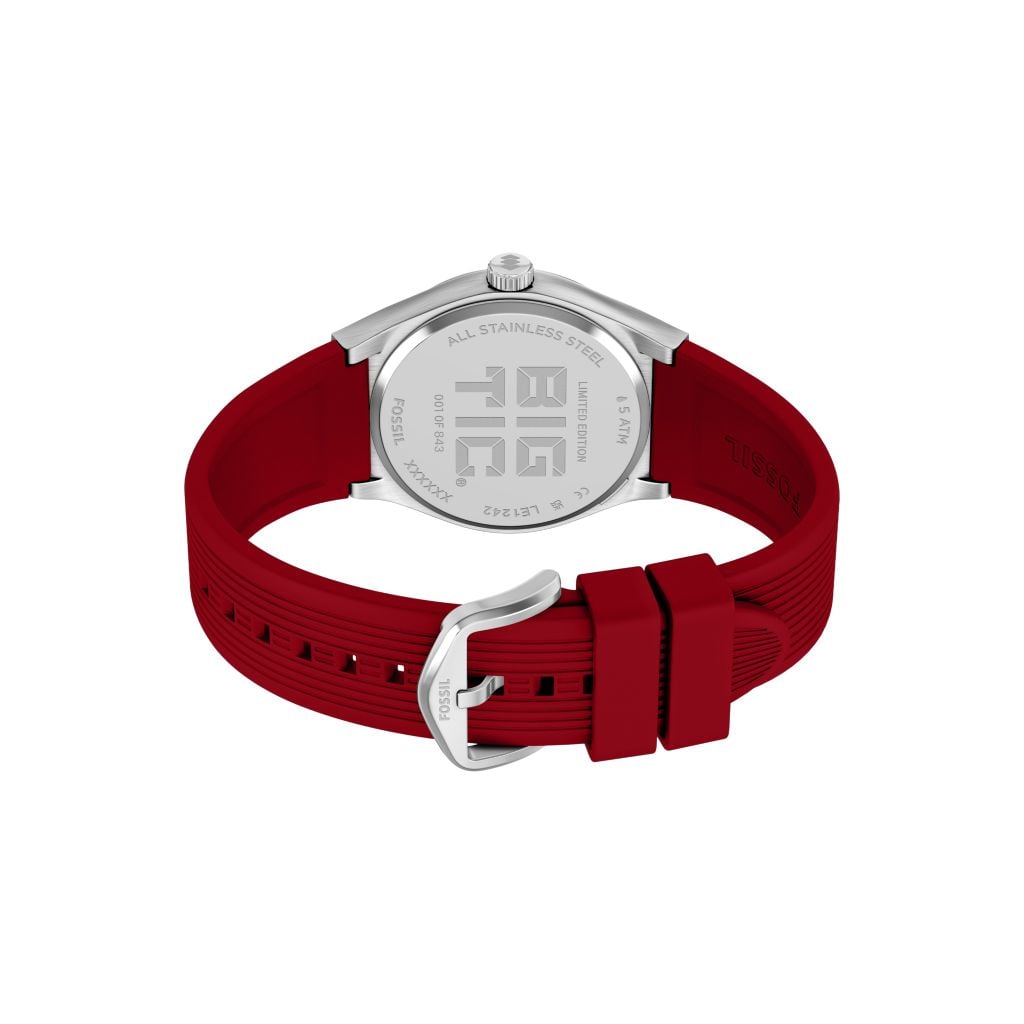 Đồng hồ Fossil Big Tic Flags Nam dây silicone màu đỏ LE1242 - Digital Watch