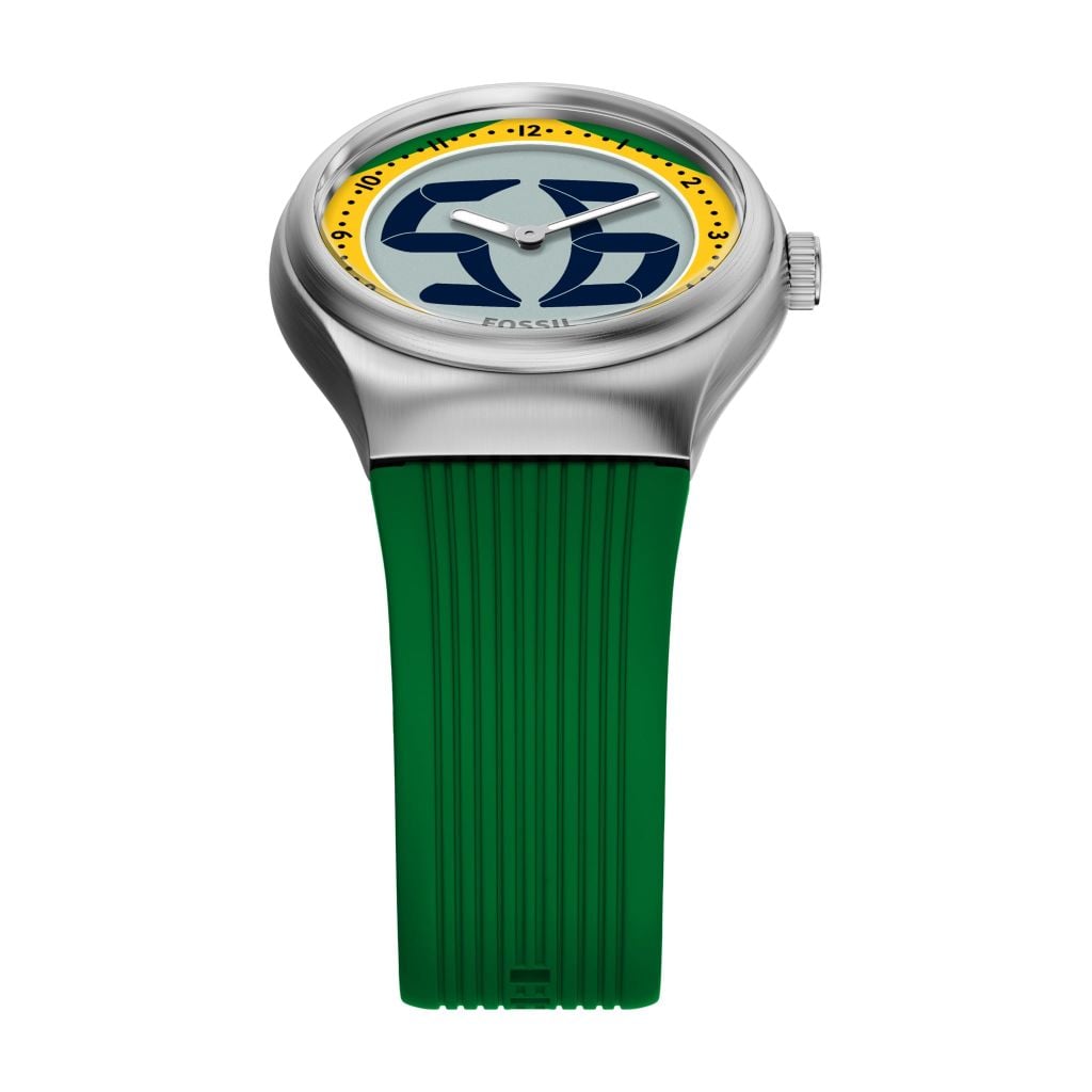 Đồng hồ Fossil Big Tic Flags Nam dây silicone màu xanh lá LE1243 - Digital Watch