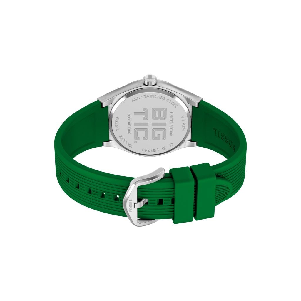 Đồng hồ Fossil Big Tic Flags Nam dây silicone màu xanh lá LE1243 - Digital Watch