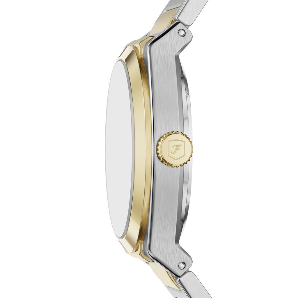 Đồng hồ Nam Fossil Everett dây kim loại, 2 màu, mặt  màu xanh 42 MM ME3275