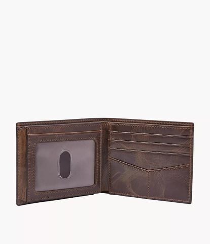 Ví da nam Fossil DERRICK ML3681201 - màu nâu
