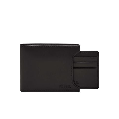 Ví nam da Fossil Derrick màu đen ML3685001