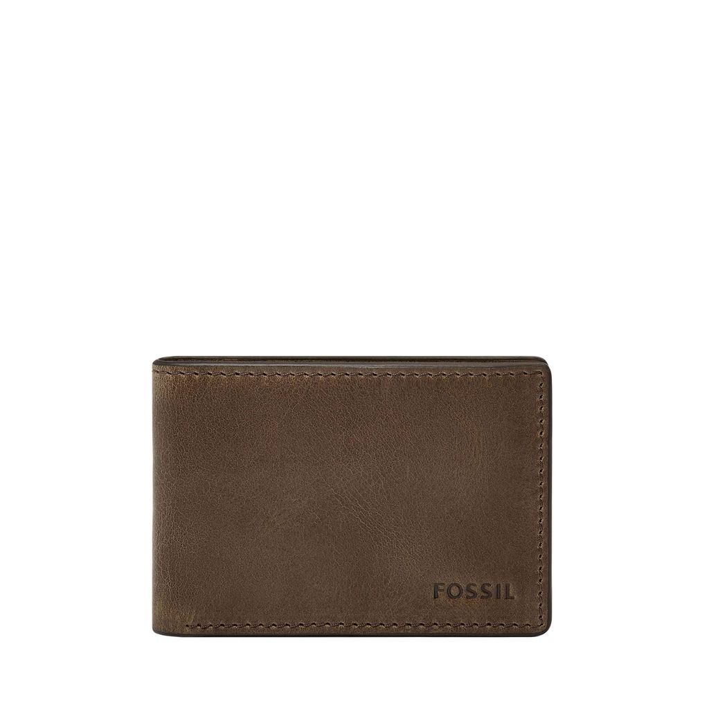 Ví da nam Fossil Derrick màu xám ML4702147