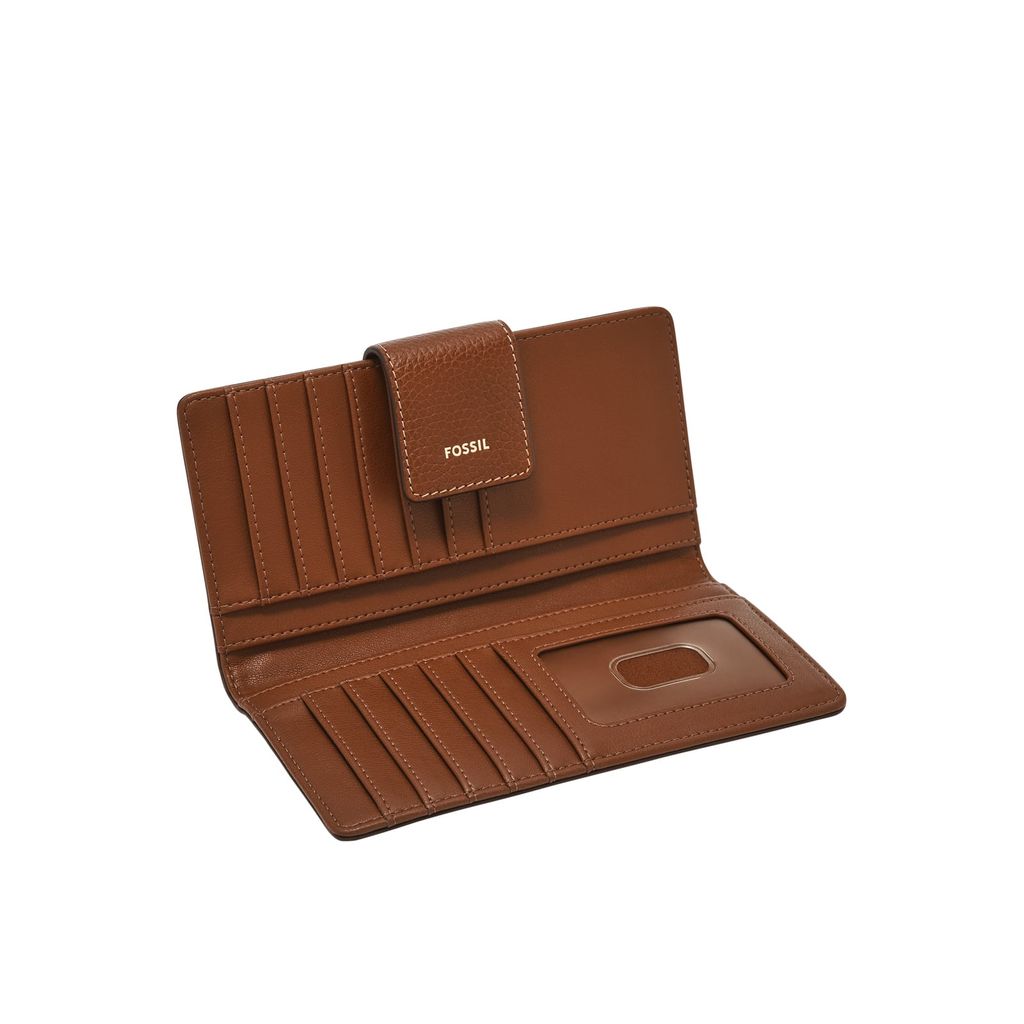 Ví da nữ Fossil LOGAN màu nâu SL10100994