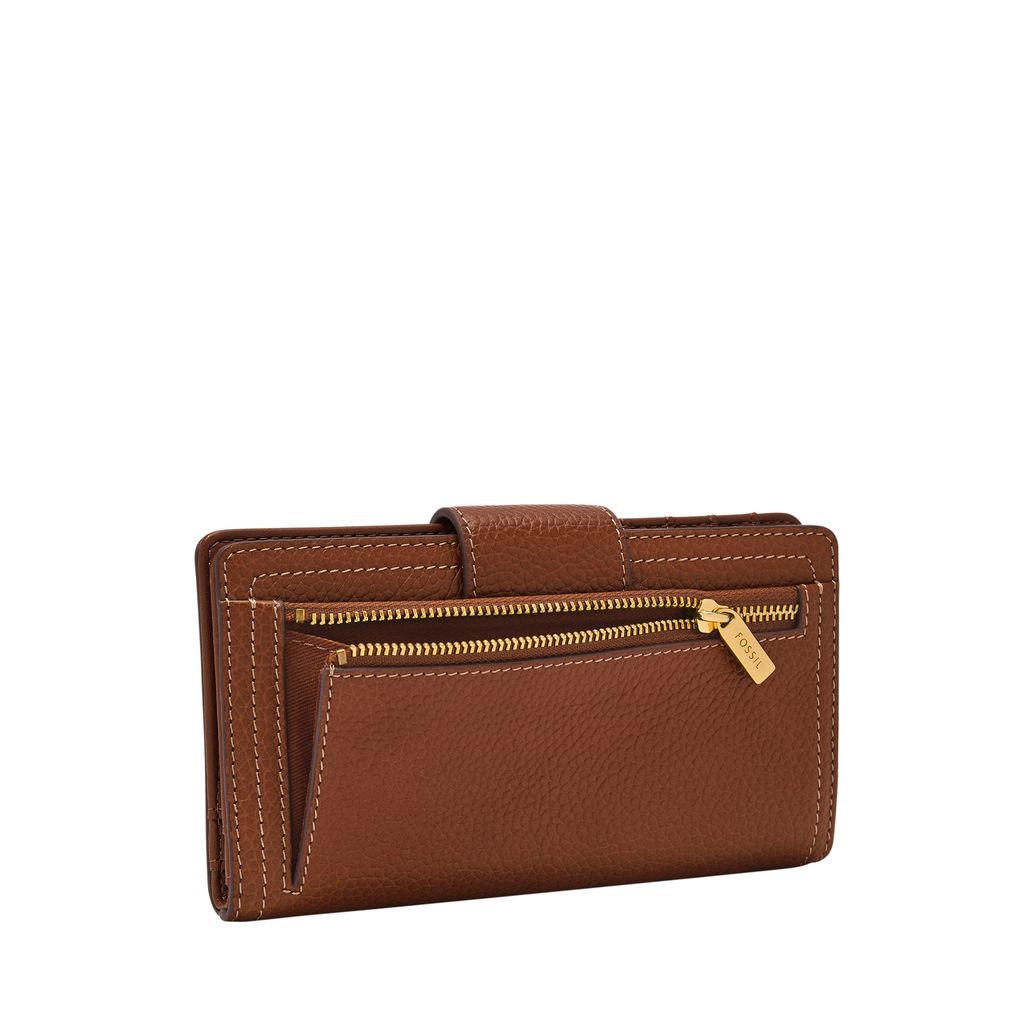Ví da nữ Fossil LOGAN màu nâu SL10100994