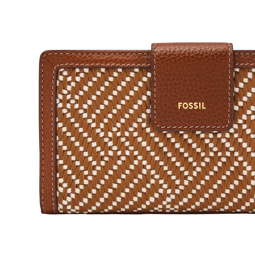 Ví da nữ Fossil LOGAN màu nâu SL10100994