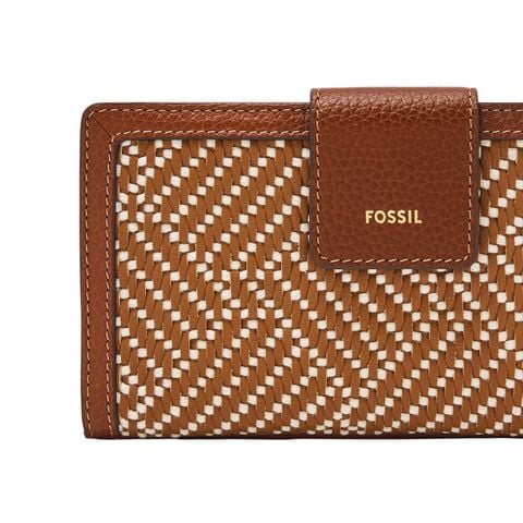 Ví da nữ Fossil LOGAN màu nâu SL10100994
