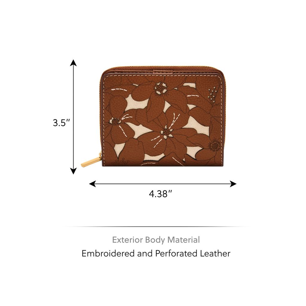 Ví da nữ Fossil LOGAN màu nâu SL10110124