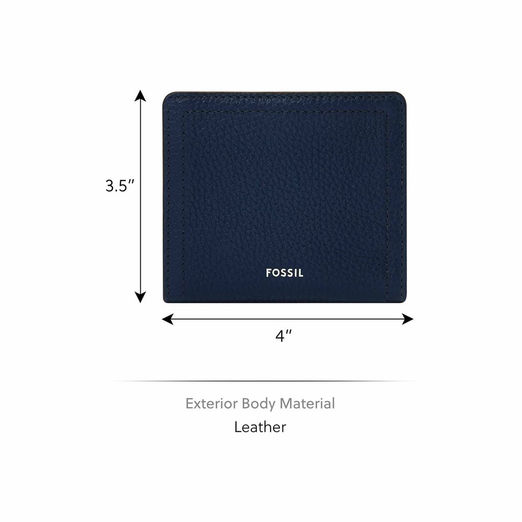 Ví da Fossil Logan Blue màu xanh SL7829545