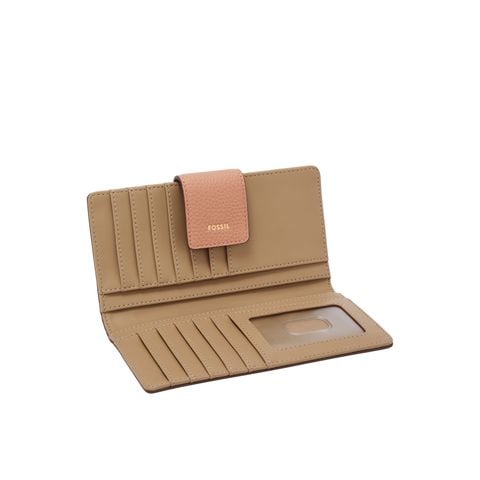 Ví da nữ Fossil LOGAN màu hồng SL7830682