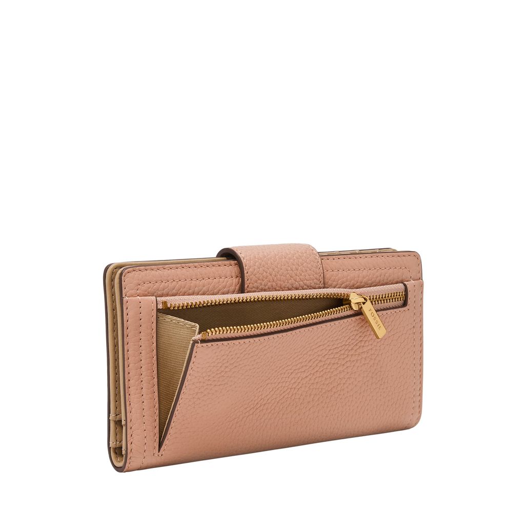 Ví da nữ Fossil LOGAN màu hồng SL7830682