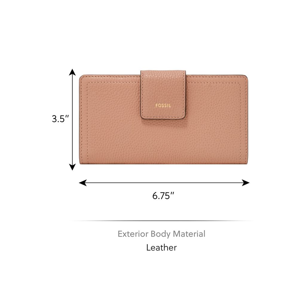 Ví da nữ Fossil LOGAN màu hồng SL7830682