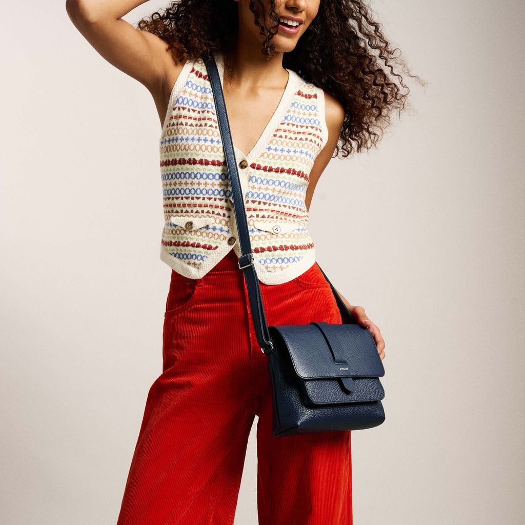 Túi đeo vai Fossil Kinley màu xanh ZB7878545