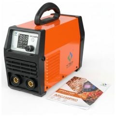 Máy hàn que Hitbox ARC250Pro hàn que 4.0mm đáp ứng tốt nhu cầu gia công sắt thép trong xưởng cơ khí.