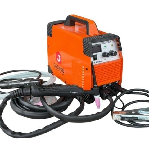 Máy hàn tig Jacpro TIG250A khả năng hàn vật liệu có độ dày từ 0.5mm đến 10mm.