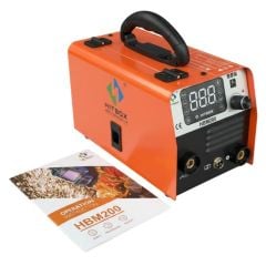 Máy hàn mig Hitbox HBM200 tích hợp 2 chức năng hàn que (MMA) và hàn MIG không dùng khí.