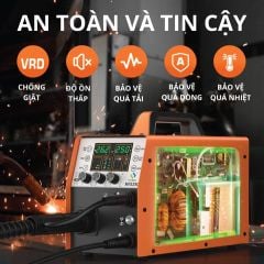 Máy hàn mig Hitbox MIG250II tích hợp MIG có khí, MIG không khí (gasless), MMA và Lift TIG