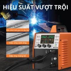 Máy hàn mig Hitbox MIG250II tích hợp MIG có khí, MIG không khí (gasless), MMA và Lift TIG