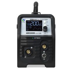 Máy hàn que Hitbox ARC200E Với khả năng hàn vật liệu dày đến 10mm, đáp ứng tốt các công việc gia công.