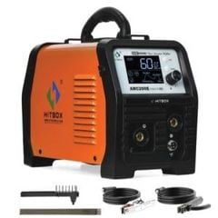 Máy hàn que Hitbox ARC200E Với khả năng hàn vật liệu dày đến 10mm, đáp ứng tốt các công việc gia công.