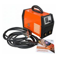 Máy hàn que Hitbox ARC250Pro hàn que 4.0mm đáp ứng tốt nhu cầu gia công sắt thép trong xưởng cơ khí.