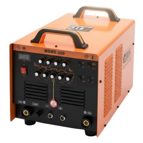 Máy hàn tig EDON TIG WSME-250 hỗ trợ hai chức năng TIG/que, 2T/4T, xung AC/DC